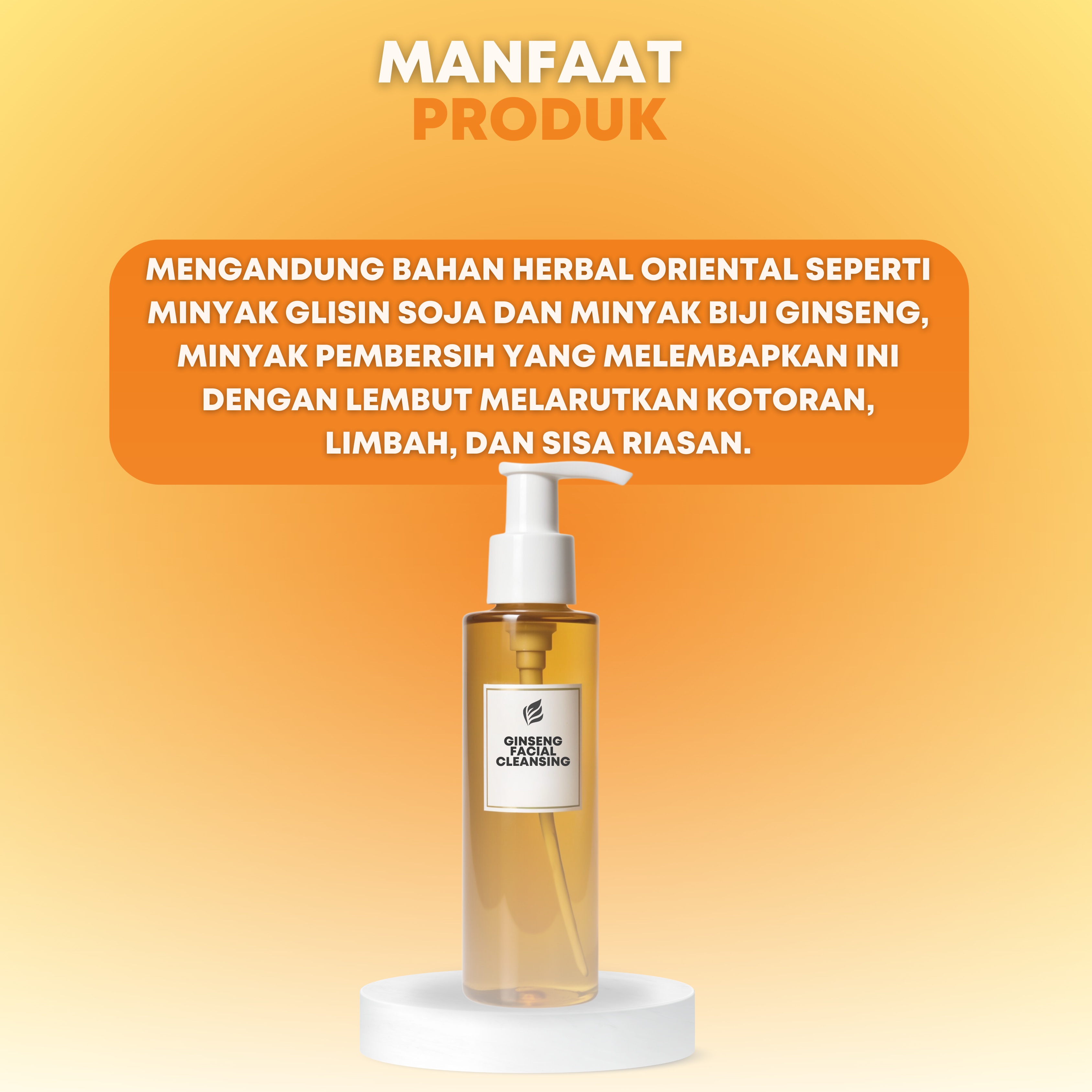 Facial Ginseng Cleansing Oil