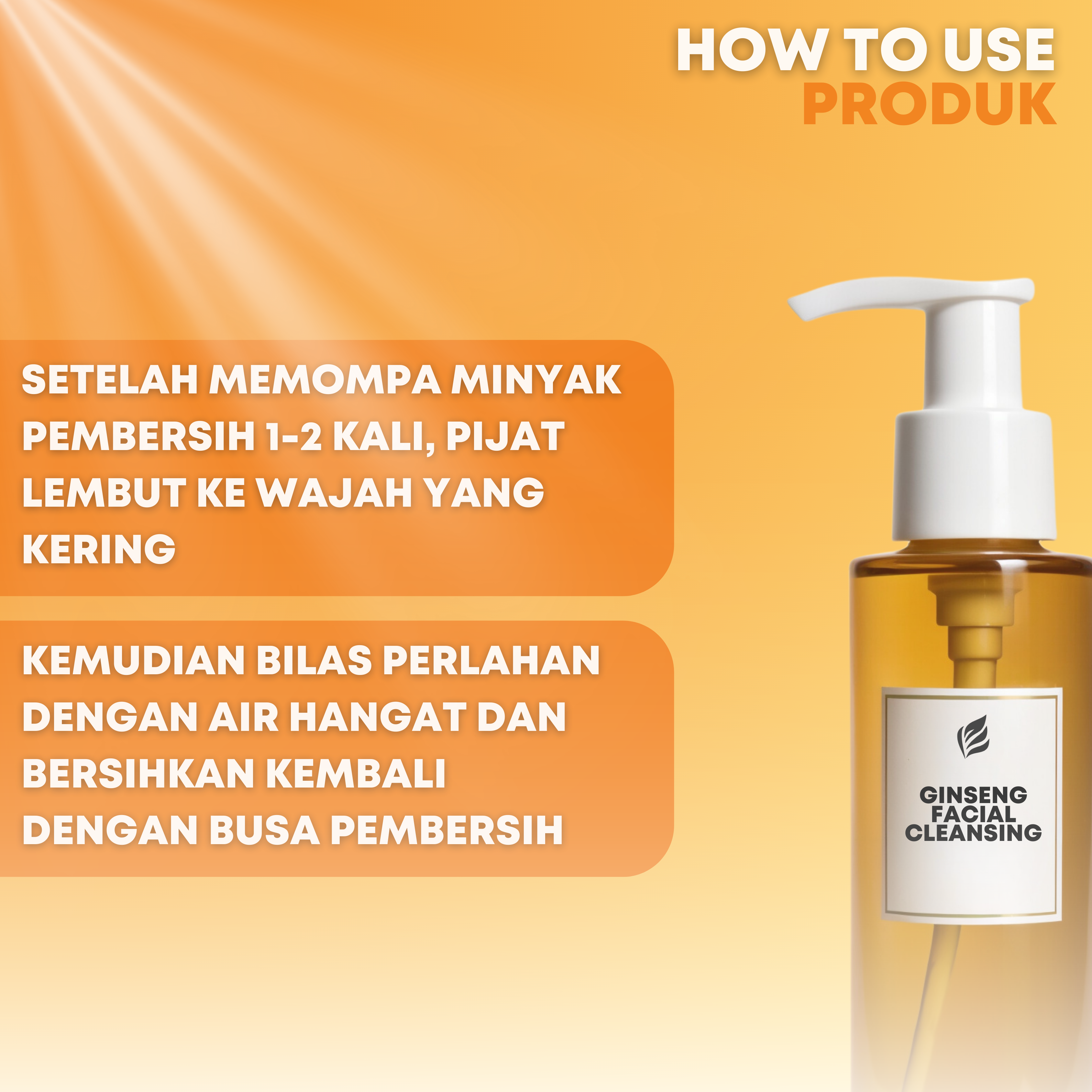 Facial Ginseng Cleansing Oil