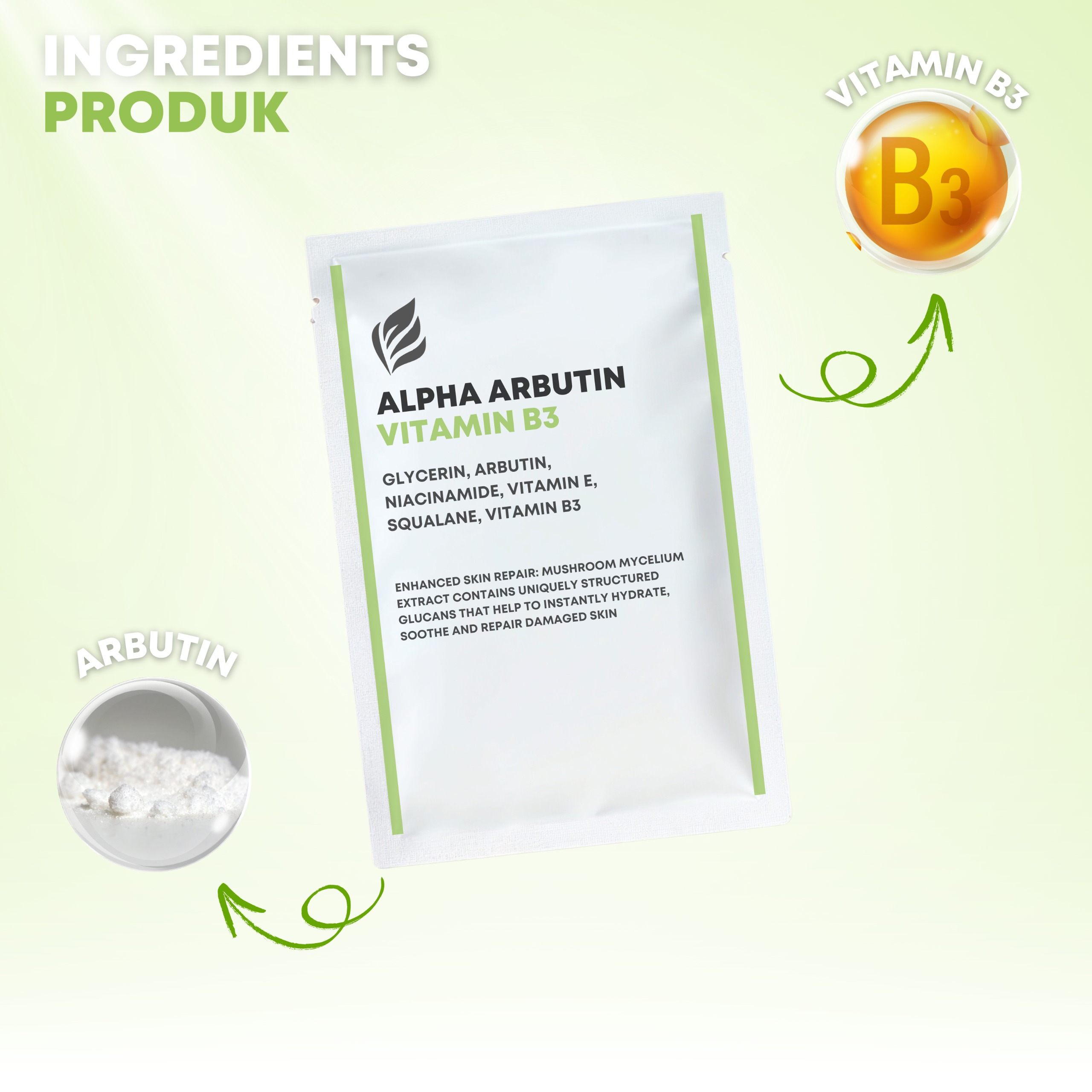 Alpha-Arbutin Brightening  Sheet Mask