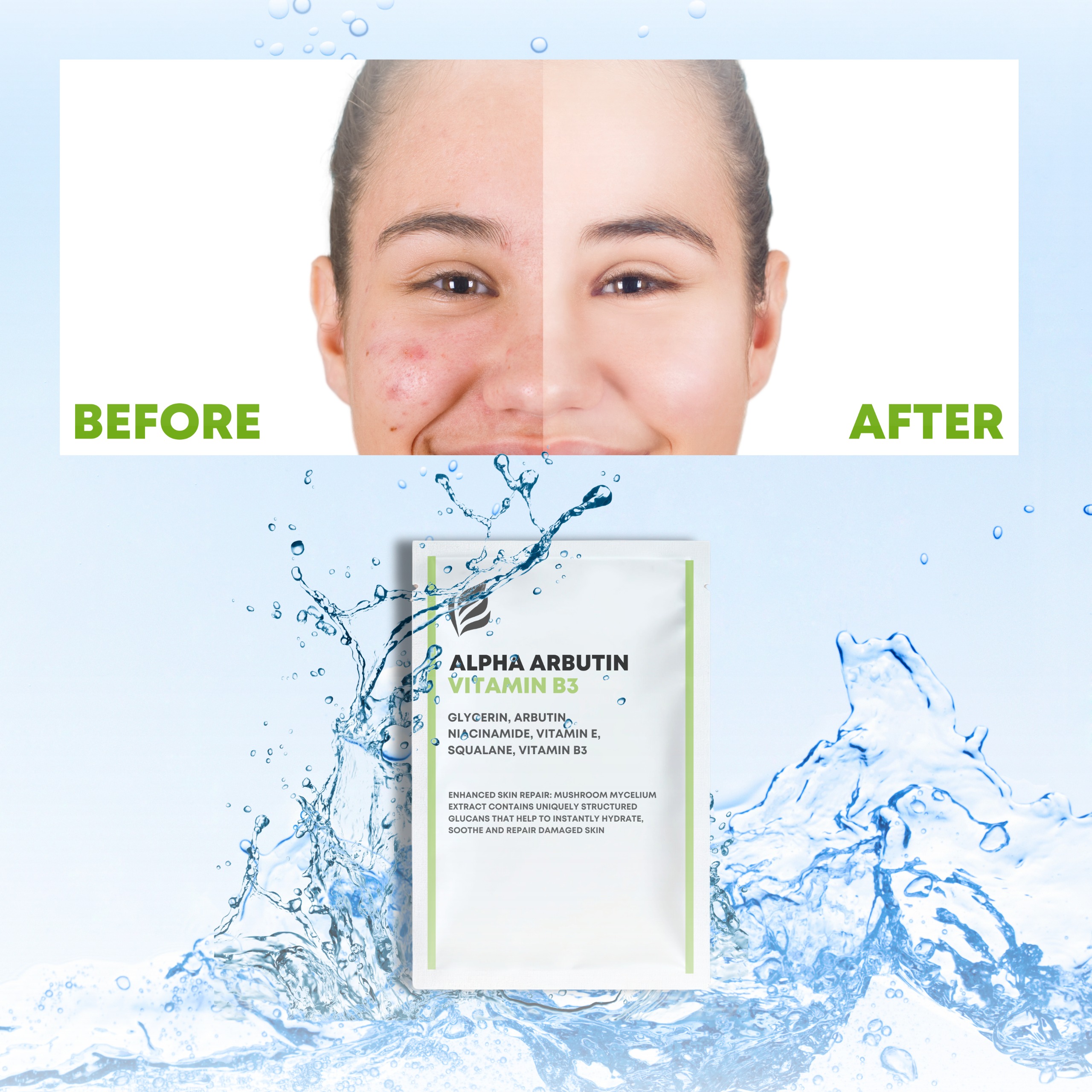 Alpha-Arbutin Brightening  Sheet Mask