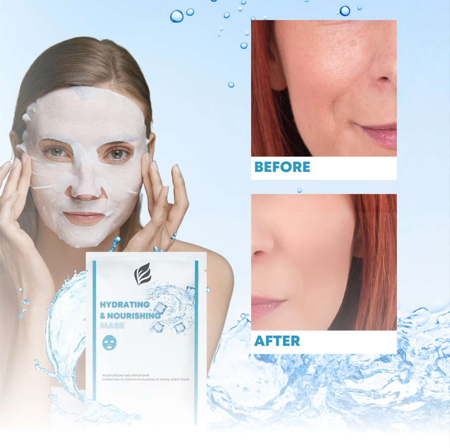 Hydrating 2% Sodium Hyaluronate Facial Sheet Mask