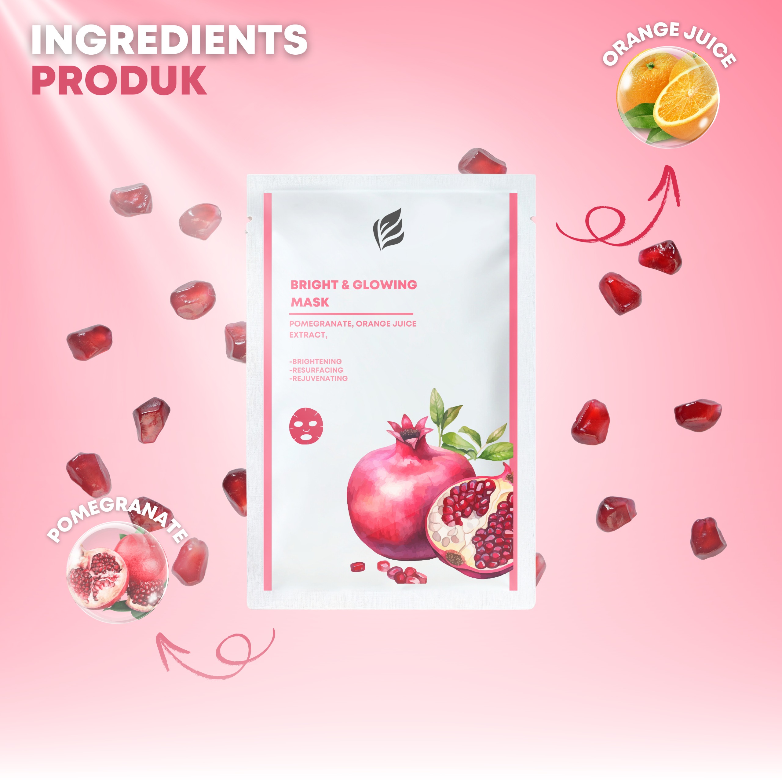 Pomegranate Facial Sheetmask