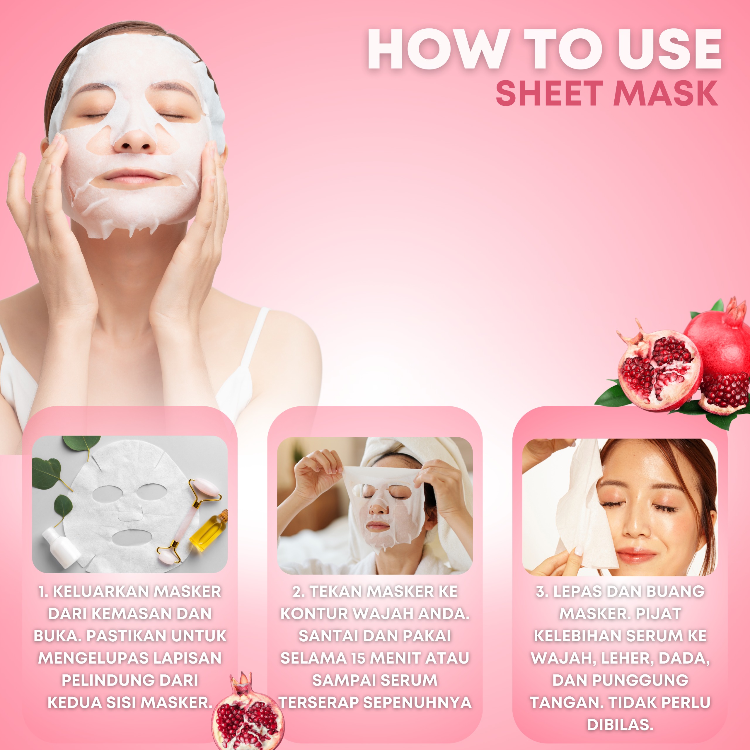 Pomegranate Facial Sheetmask