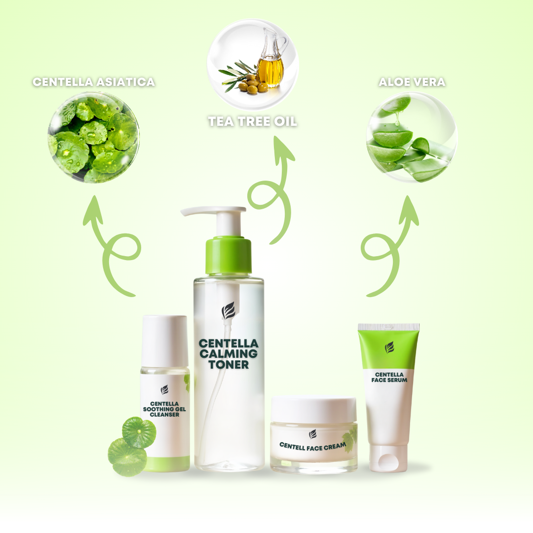 Acne Treatment with Centella Asiatica Skin Care Set