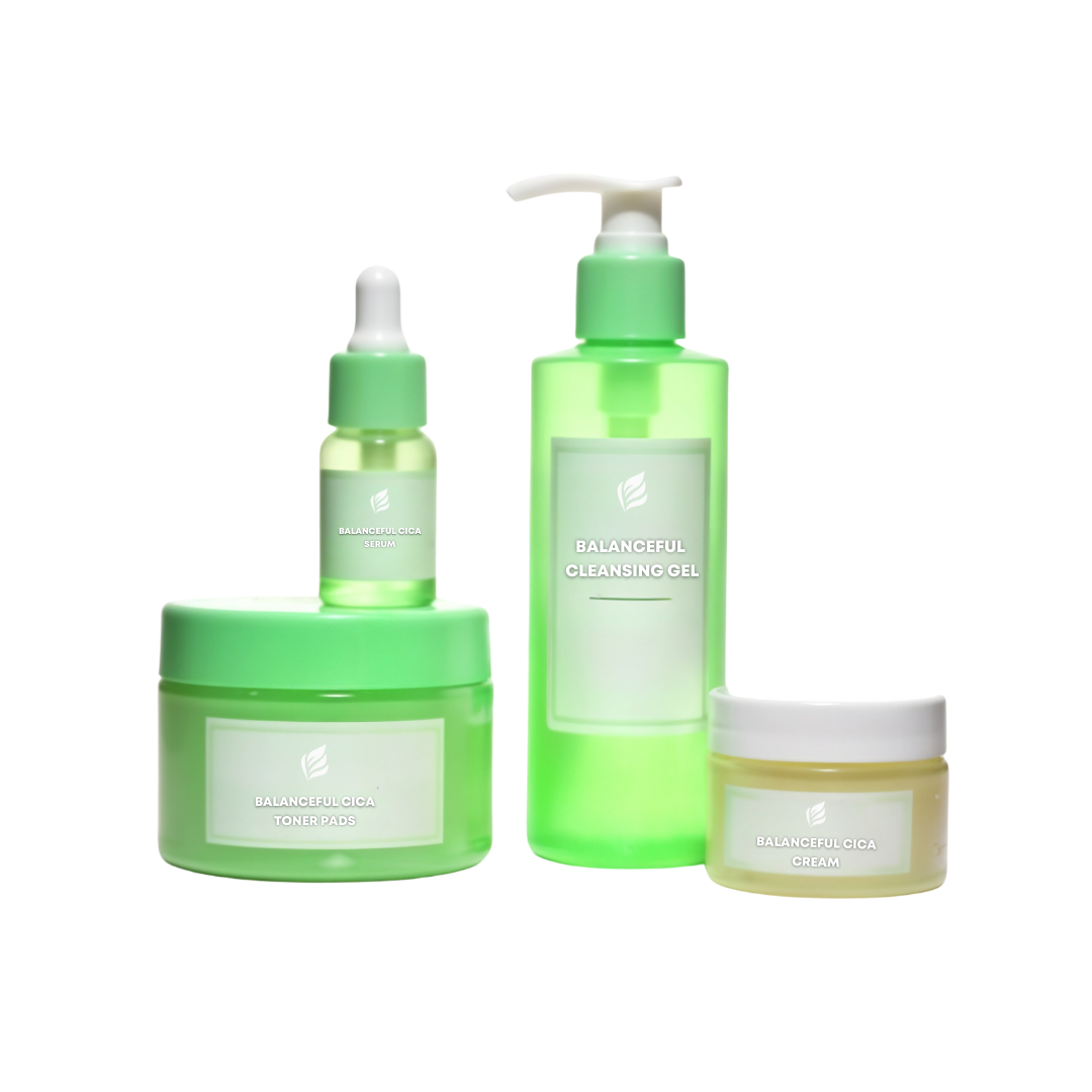 Acne Treatment with Cica Skin Care Set