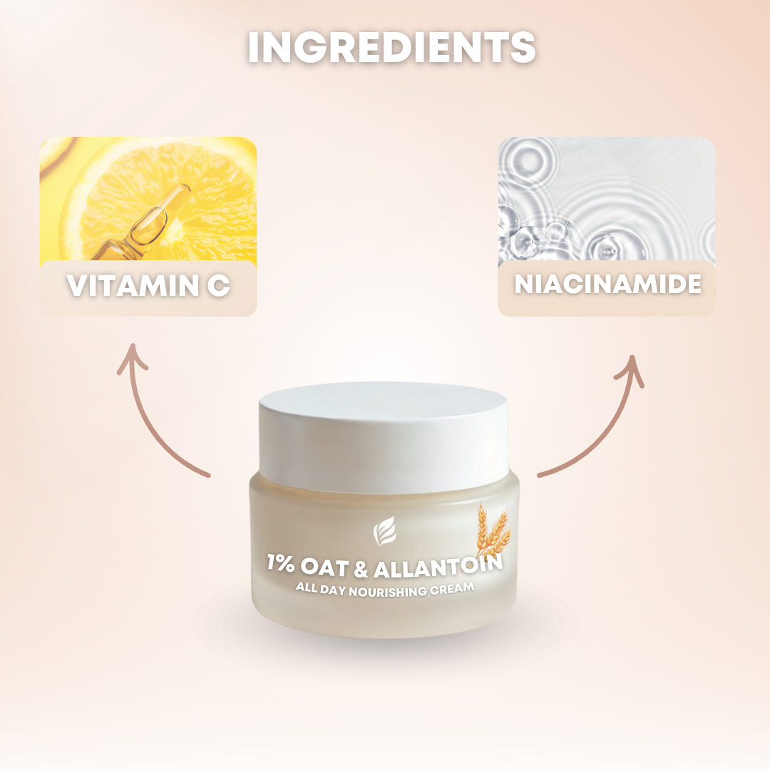 1% Oat & Allantoin Skin Brightening Nourishing Face Cream