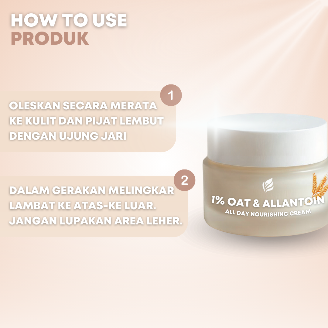 1% Oat & Allantoin Skin Brightening Nourishing Face Cream