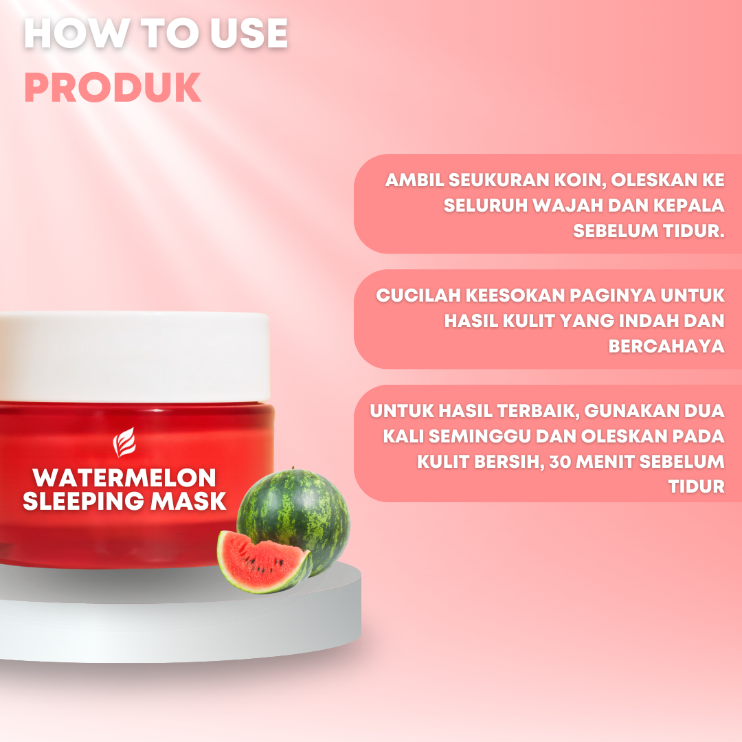 Facial Brightening Watermelon Sleeping Mask