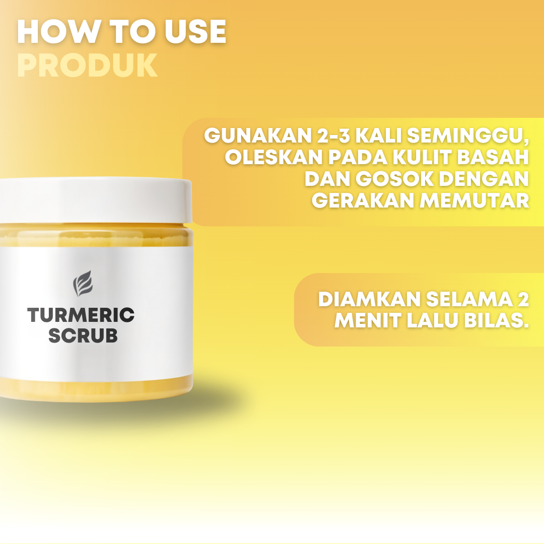 Glowing and Smooth Skin Body Sugar Turmeric Scrub