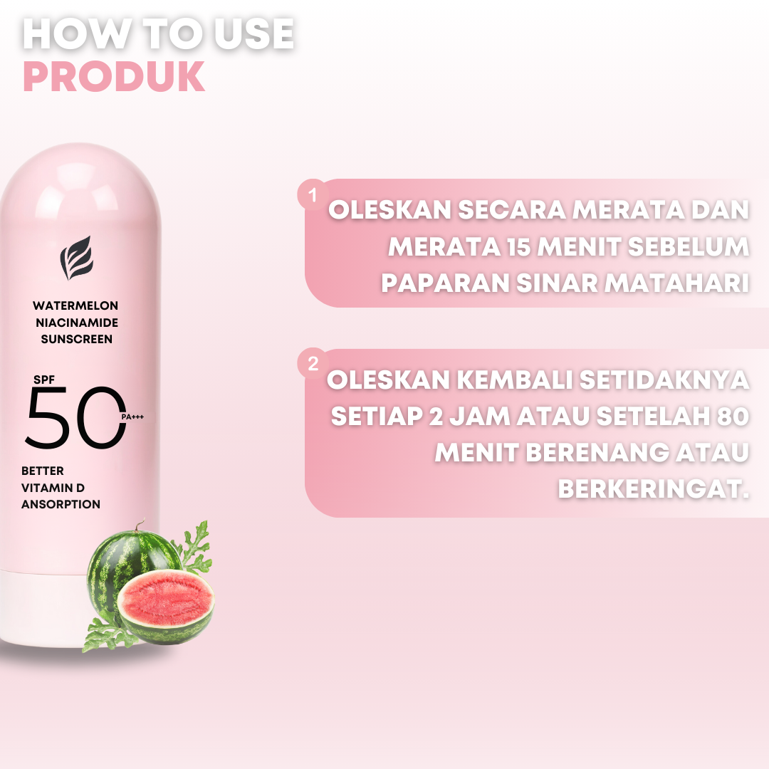 Watermelon Niacinamide Sunscreen SPF 50+++