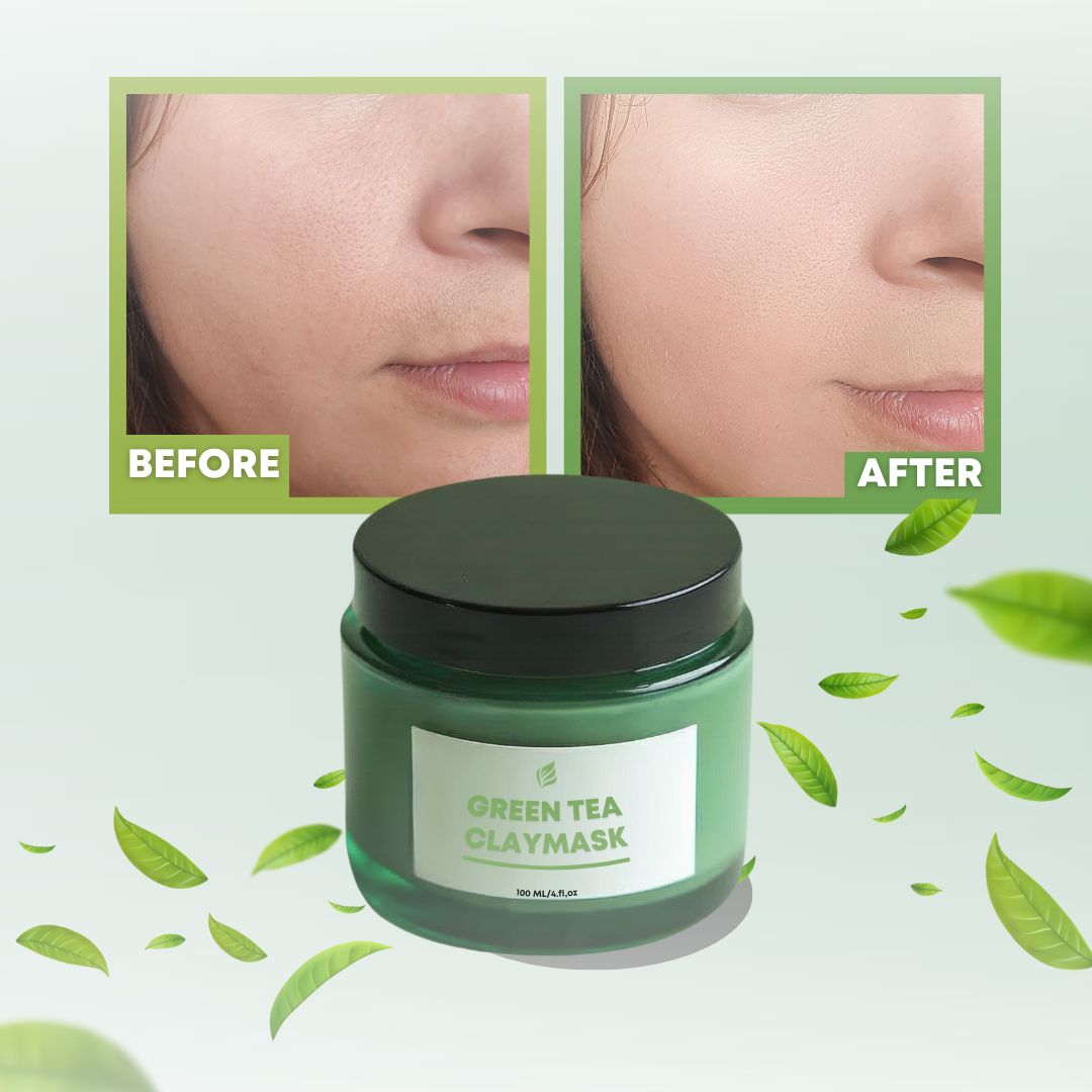 Deep Pore Cleansing & Blackhead Remover Mud Mask Hydrating and Moisturizing Green Tea Facial Mud Mask