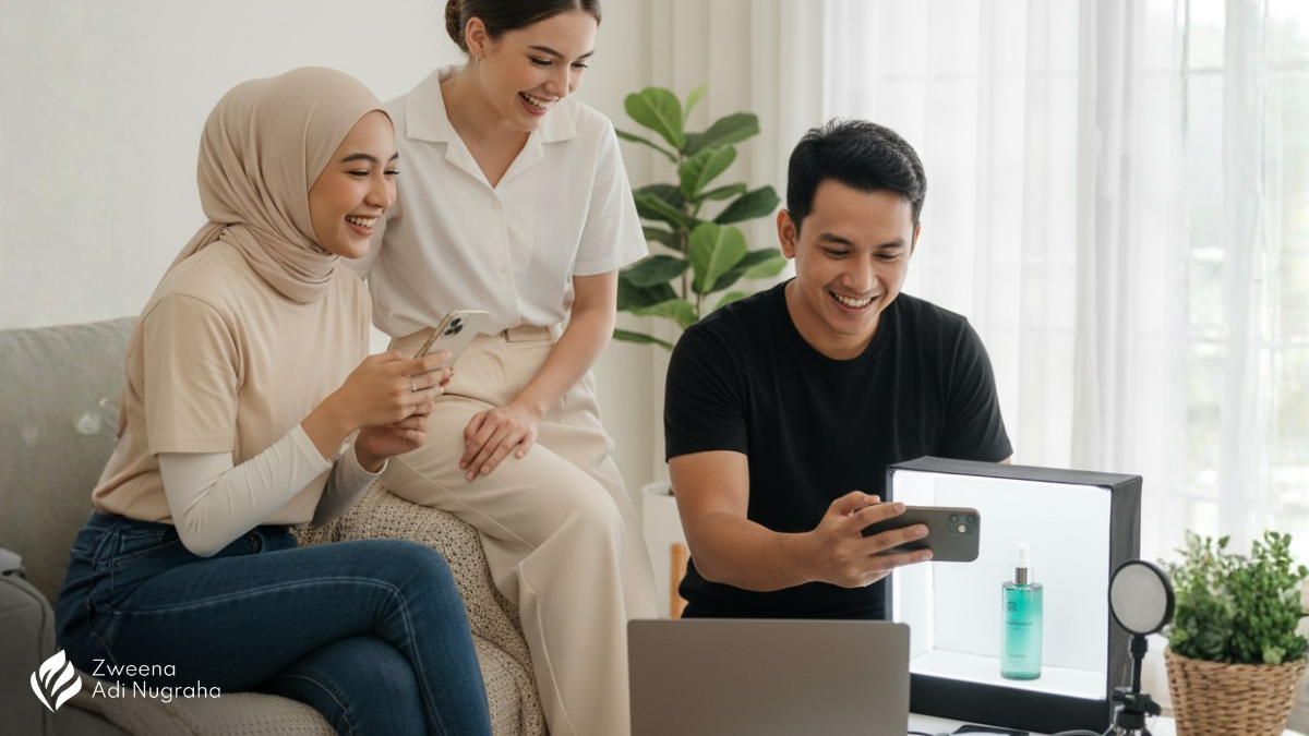 Foto produk skincare zweena adi nugraha