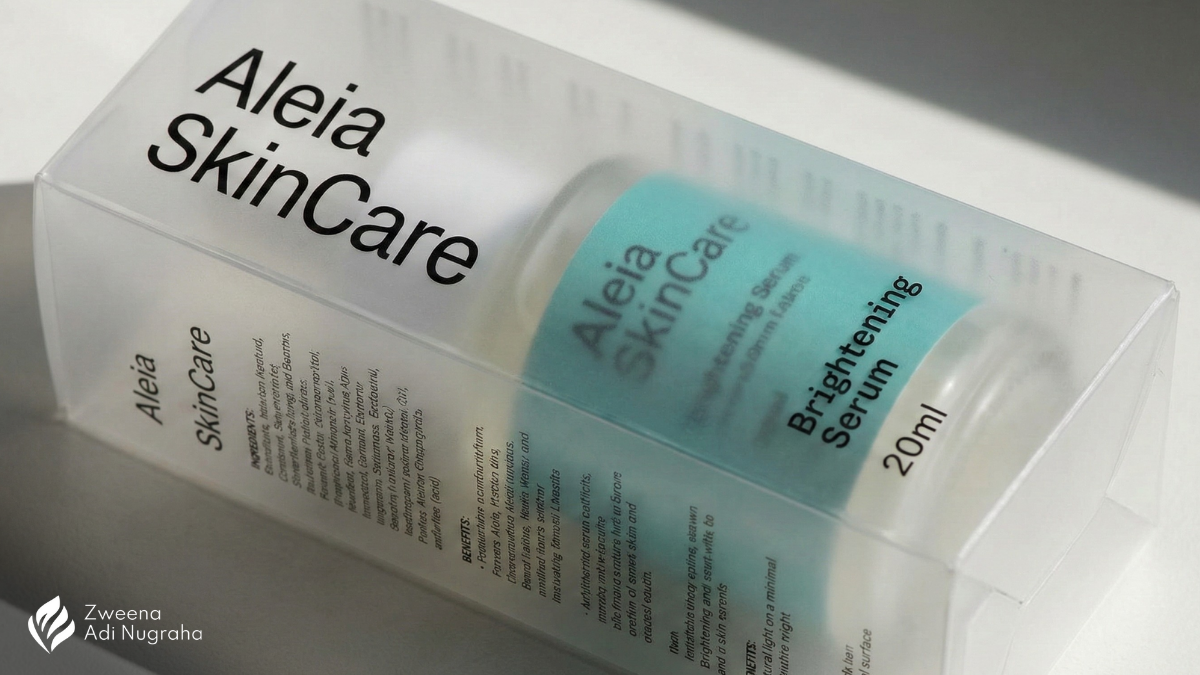 Kemasan innerbox transparan skincare